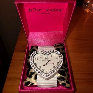 Betsy Johnson Heart-Shaped Watch